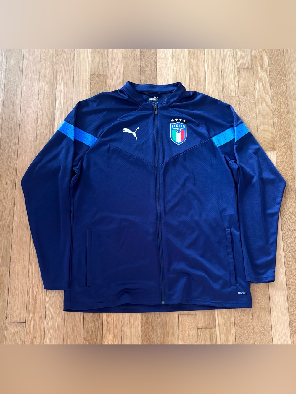 Puma x Italy Training Jacket Top Italian National Soccer Team FIGC Men’s XL Blue